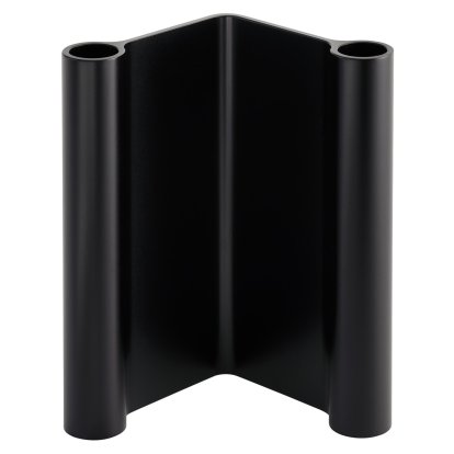 Bougeoir Pair, Noir, H 18 cm