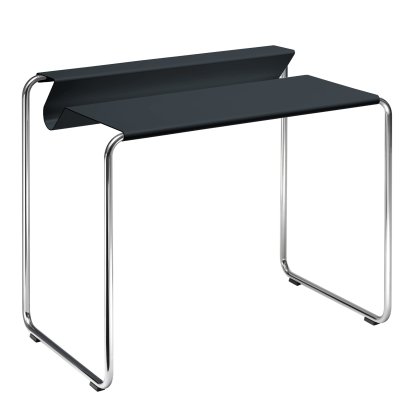 Secrétaire PS07, Gris anthracite (RAL 7016), Sans sous-main, Chromé