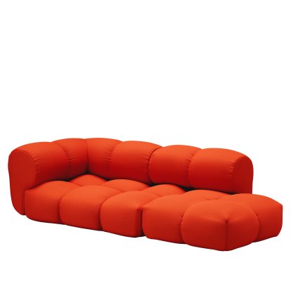 Canapé Sander Design 5, Accotoir à gauche, Vidar 4 - Orange pur 0542