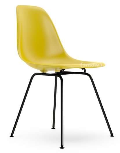 Eames Plastic Side Chair DSX, Moutarde, Sans rembourrage, Sans rembourrage, Version standard - 43 cm, Revêtement basic dark