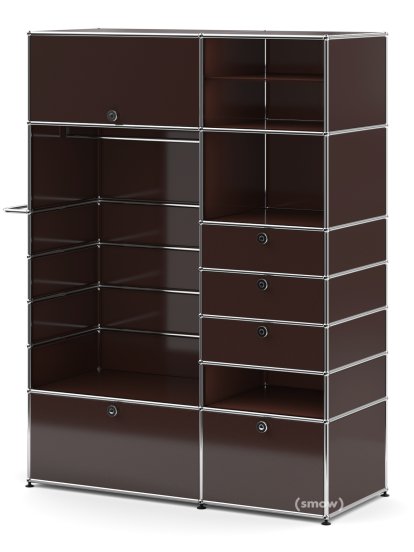 Armoire-penderie USM Haller Type 2, Marron USM
