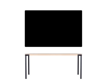 Table Seiltänzer, 75 x 160 x 90 cm, Linoleum noir, Noir