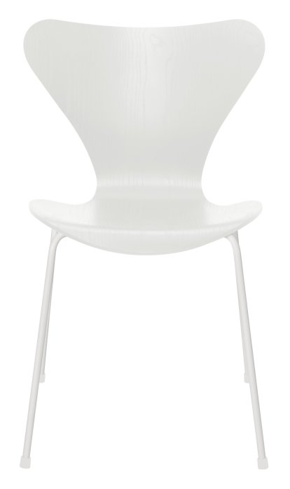 Chaise Série 7 3107, Frêne coloré, Blanc, Blanc
