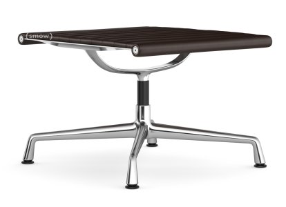 Aluminium Chair EA 125, Piétement chromé, Cuir (Standard), Marron