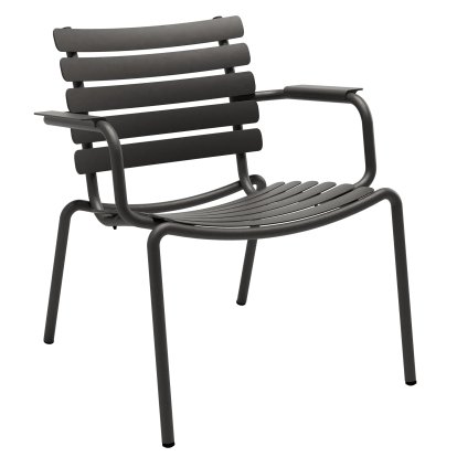 Fauteuil Lounge Alua, Noir