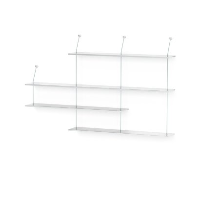 Étagère murale Liesl, Version 3, Aluminium non traité