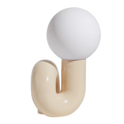 Lampe de table Neotenic , H 51 cm, Vanille