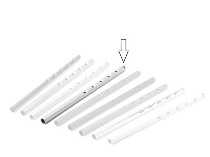 Rallonge en hauteur (1 lot) pour table Eiermann, Argent