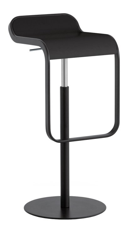 Tabouret LEM, 66-79 cm, Verni noir
