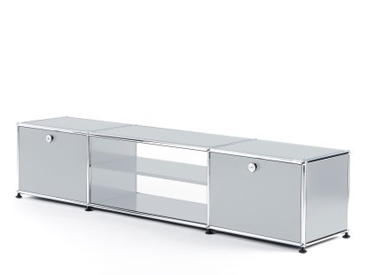 Table TV USM Haller, Argent mat USM