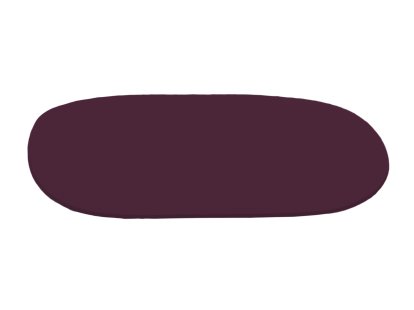 Coussin d'assise pour Panton Chair, Sans rembourrage, Aubergine