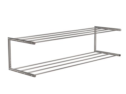 Nova Rangement à chaussures, L 101,9 x P 30 cm , Inox poli