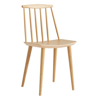 Chaise J77 , Chêne verni transparent