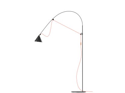Lampadaire Ayno L, Noir, Orange, 3000 K