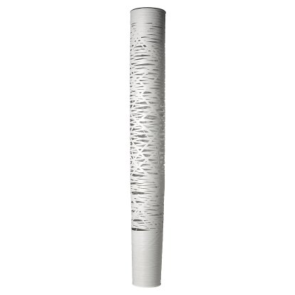 Lampadaire Tress Terra, media (H 110 x ø 24 cm), Blanc