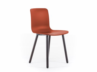 Chaise HAL RE Wood, Brique RE, Chêne massif foncé avec vernis de protection