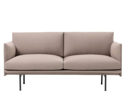 Outline Studio Sofa, Tissu Fiord rosé