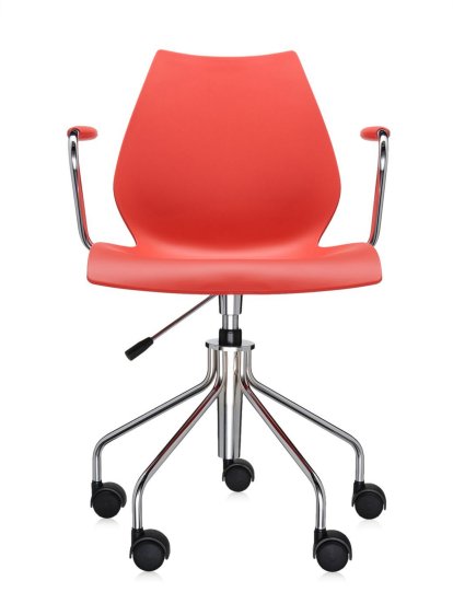 Chaise Maui Swivel Chair, Avec accoudoirs, Violet rouge
