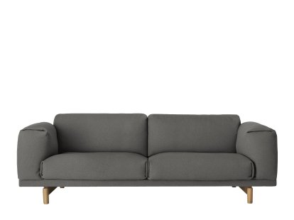 Canapé Rest, 3 places, Tissu Remix 163 - Gris