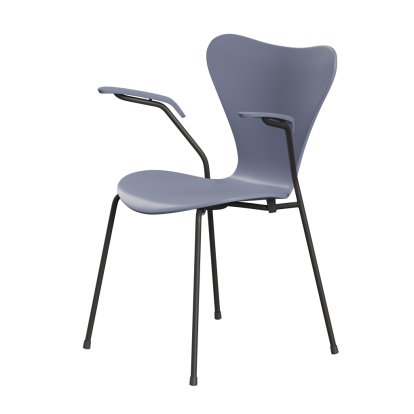 Chaise avec accotoirs Série 7 3207 New Colours, Laqué, Bleu lavande, Warm graphite