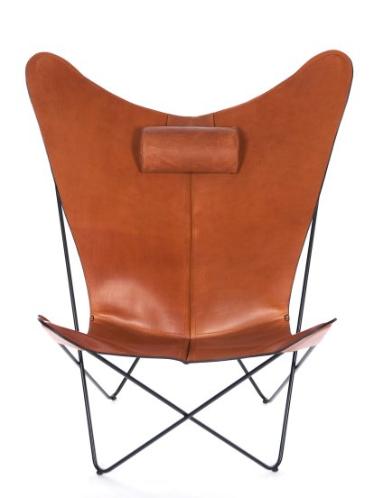 KS Chair, Noisette, Acier thermolaqué noir