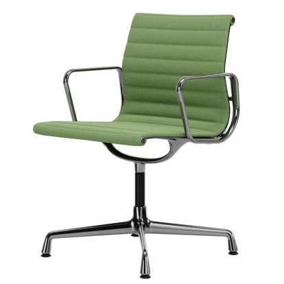 Aluminium Chair EA 103 / EA 104, EA 103 - non-pivotante, Vert pré / forêt, Chromé