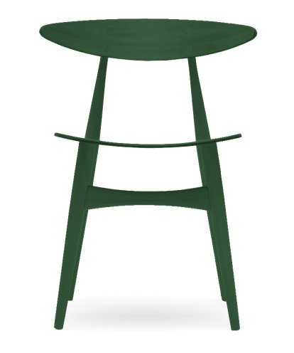 Chaise CH33T, Hêtre laqué vert foncé