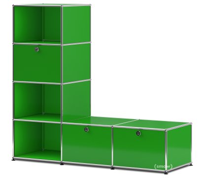 Étagère-banc USM Haller Type 1, Vert USM
