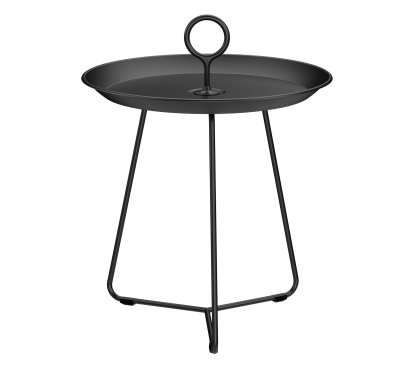 Table d'appoint Eyelet , H 46,5 x Ø 45 cm, Noir