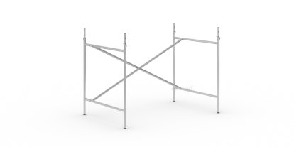 Châssis de table Eiermann 2, Argent, Vertical, décalé  , 100 x 66 cm, Avec rallonge en hauteur (hauteur 72-85 cm)