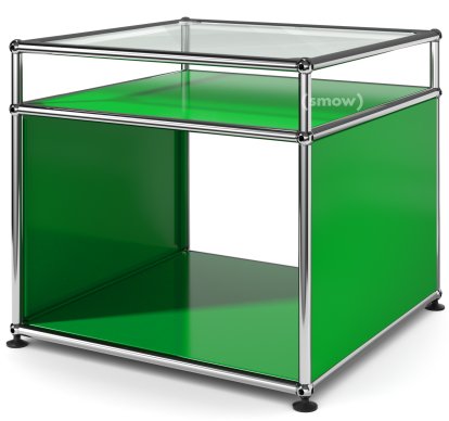 Table d'appoint avec réhausse USM Haller, Vert USM