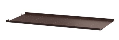 Planche métal String System, 78 x 30 cm, Rebord bas, Brun foncé