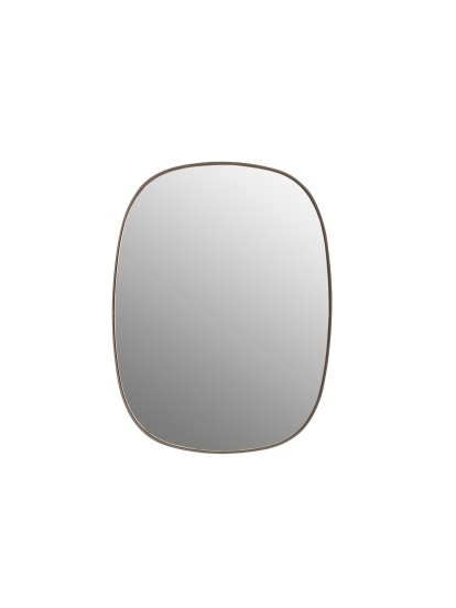 Miroir Framed , Petit, Cadre taupe / miroir