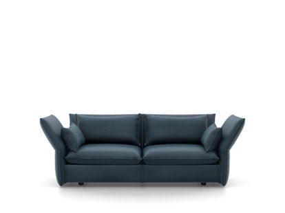 Canapé Mariposa, 2,5 places (H80,5 x L171 x P101,5 cm), Iroko bleu acier
