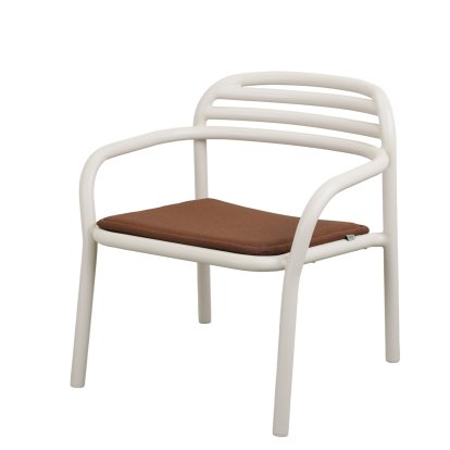 Fauteuil Lounge Bliss, Sable, Rouge du désert