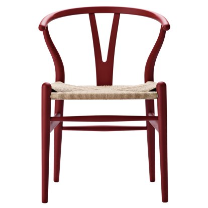 Chaise CH24 Wishbone Chair Soft Colours, Soft Red