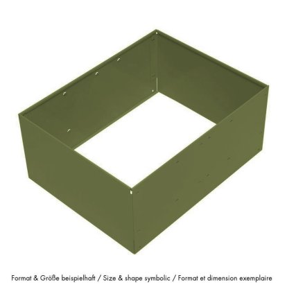 Cadre métallique pour porte coulissante USM Haller, 75 x 50 x 35, Vert olive RAL 6003