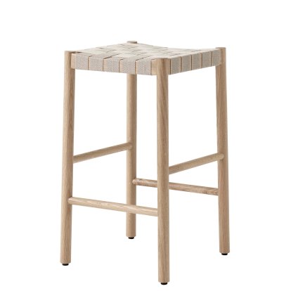 Tabouret de bar Betty TK7 / TK8, Version cuisine: 66 cm, Chêne naturel / lin naturel