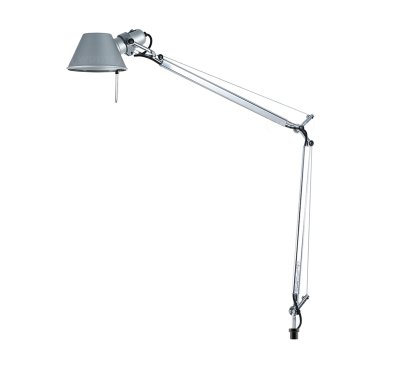 Lampe de table Tolomeo, Aluminium, Avec socle de fixation USM pour point d'adaptation aux meubles USM Halle, Ampoule halogene