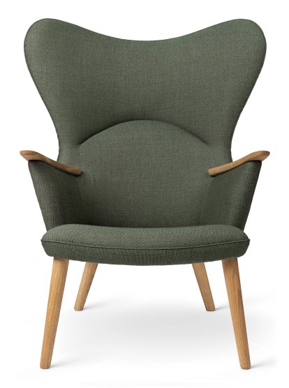 Chaise CH78 Mama Bear , Passion - vert, Chêne huilé, Sans coussin pour la nuque