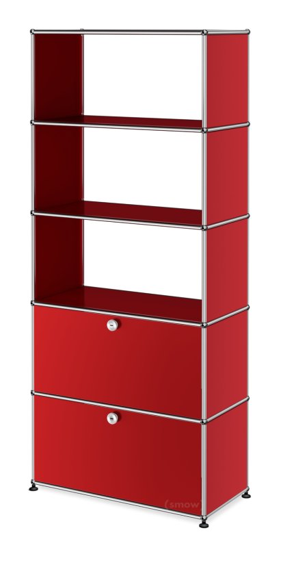 Étagère à dossiers USM Haller, Rouge rubis USM