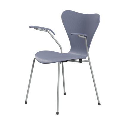 Chaise avec accotoirs Série 7 3207 New Colours, Frêne coloré, Bleu lavande, Nine grey