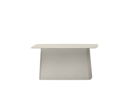 Metal Side Table Outdoor, Grande (H 35,5 x l 70 x P 31,5 cm), Soft light