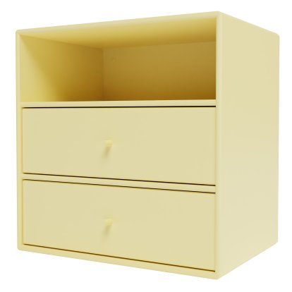 Étagère Montana Mini, Module à 2 tiroirs, Camomille