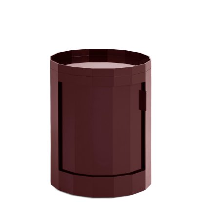 Caisson Facet Cabinet, H 49 x Ø 38 cm, Bordeaux