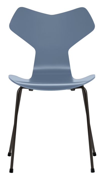 Chaise Grand Prix, Laqué, Bleu crépuscule, Noir