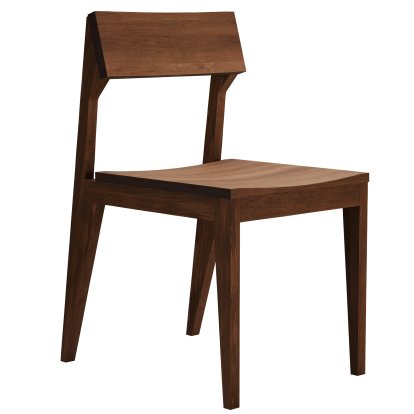 Chaise Schulz, Noyer ciré, Non rembourré