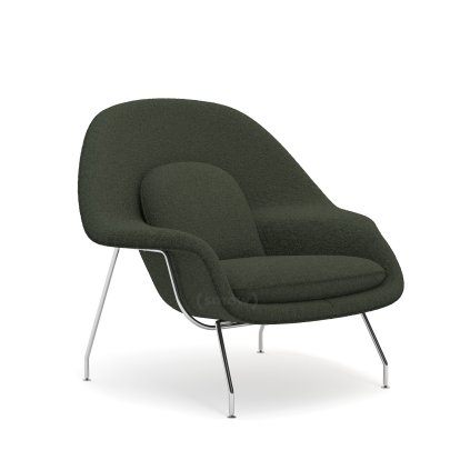 Chaise Womb , Moyen (H 79cm / l 89cm / P 79cm), Tissu Curly - Vert