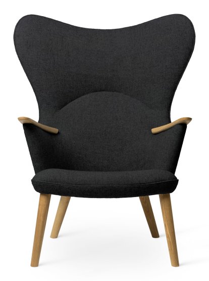 Chaise CH78 Mama Bear , Fiord - anthracite, Chêne huilé, Sans coussin pour la nuque