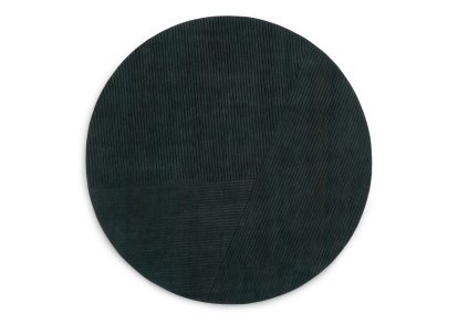 Tapis Row, Ø 200 cm, Vert foncé